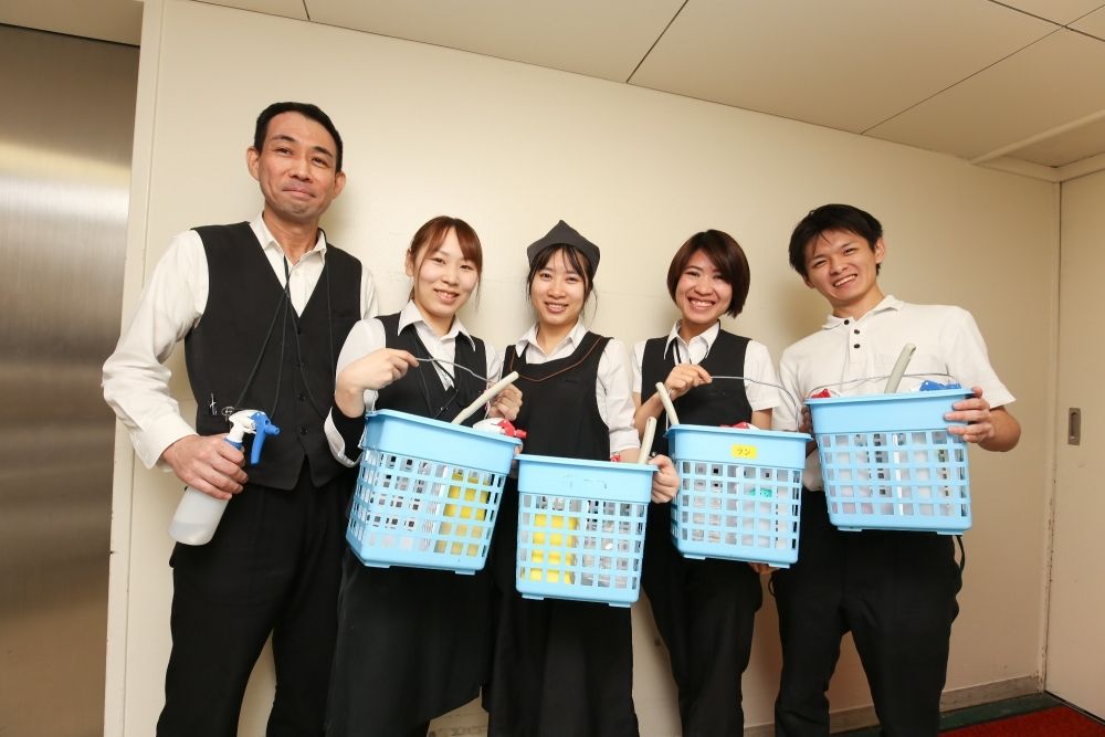 ホテルメトロポリタンエドモントの客室清掃スタッフ