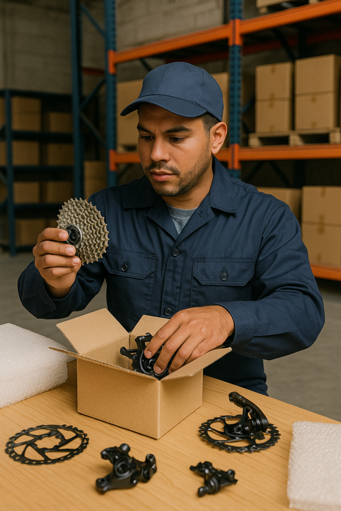 Làm việc toàn thời gian! Công việc kiểm tra và đóng gói hộp của các bộ phận ô tô