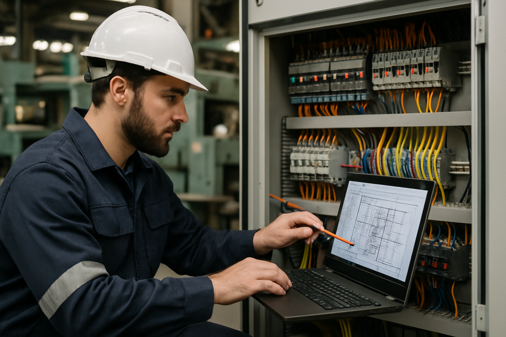 [Funcionário em tempo integral] Trabalho de projeto de circuitos elétricos para quadros de distribuição ♪