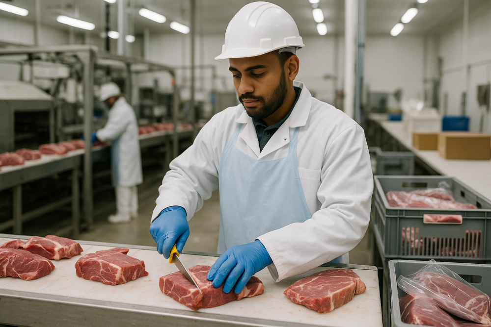 Recrutamento urgente! Homens com “altos salários por hora” estão fazendo um grande trabalho! Trabalho fácil em uma fábrica de carnes ★ Iniciantes japoneses OK!