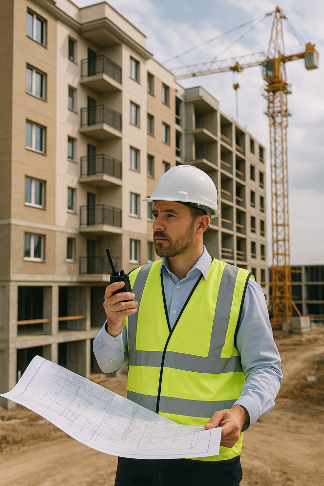 Temos locais de trabalho em todo o país! Gerente de construção em uma empresa de construção