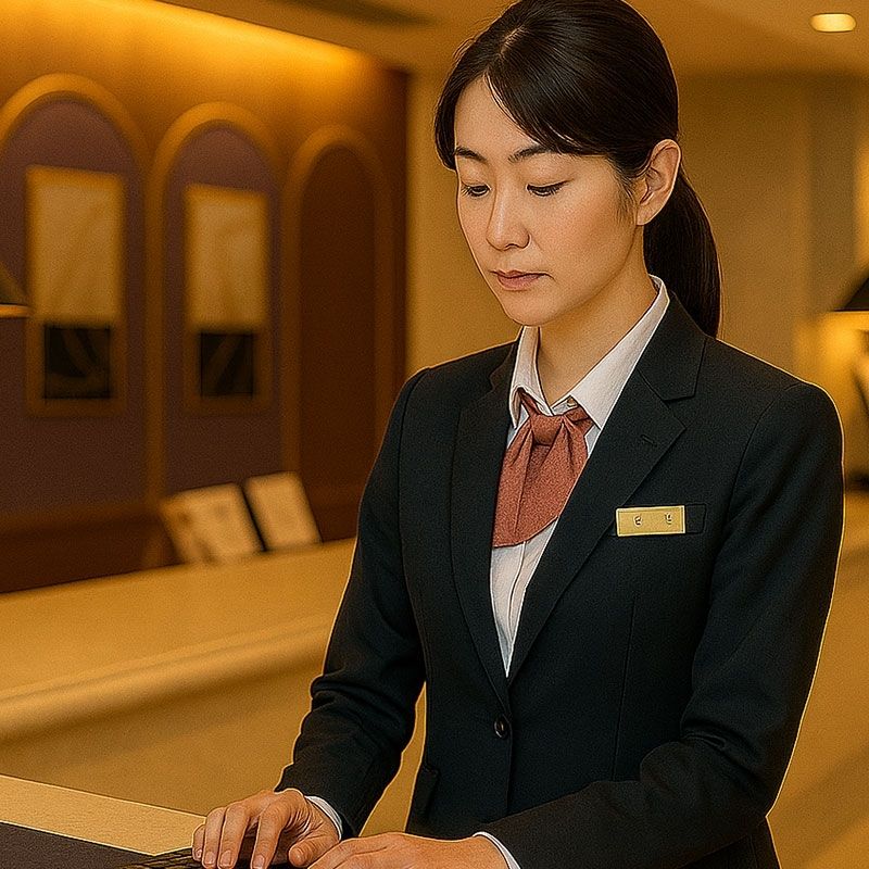 Let's work in a hotel with beautiful nature! Front desk staff
