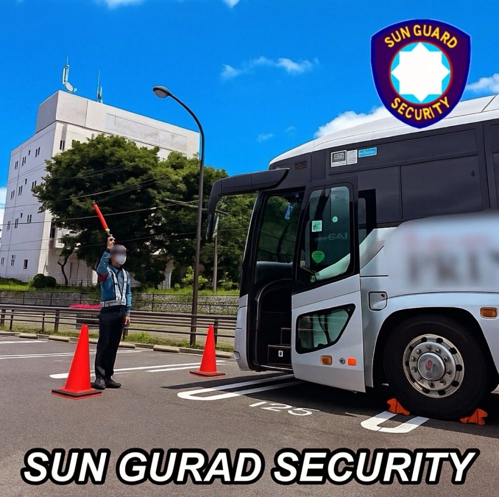 Equipe de orientação de segurança e trânsito para filmar dramas e comerciais