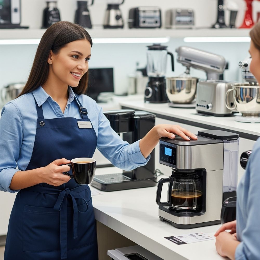 Trabalhe cercado pelos aparelhos mais recentes! Procurando comerciantes de vendas de cafeteiras!