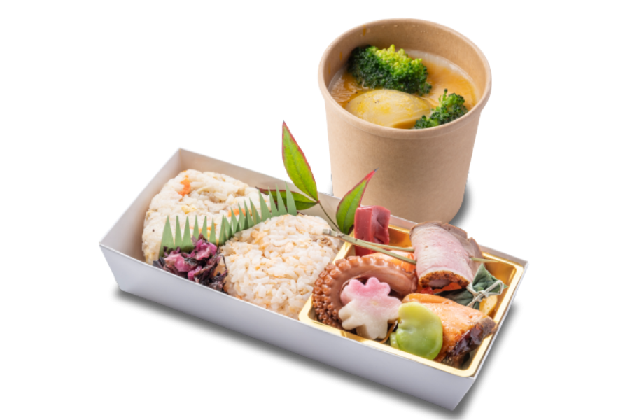 Um café onde o arroz desempenha o papel principal! Compatível com comida para viagem [bolo de arroz Ozu]