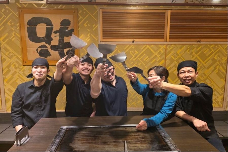 [Recrutamento de emprego a tempo parcial] Muito popular em Namba, Osaka! Vamos trabalhar na Okonomiyaki