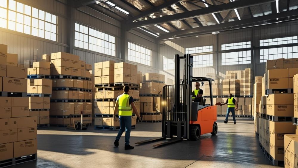 Operações de embalagem e coleta para equipamentos de precisão em armazéns