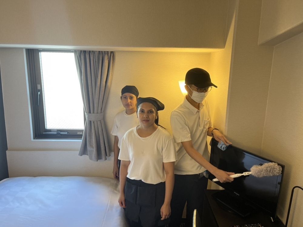 外国人活躍中【ホテルの清掃スタッフ】VISAサポートOK/女性活躍中/正社員登用