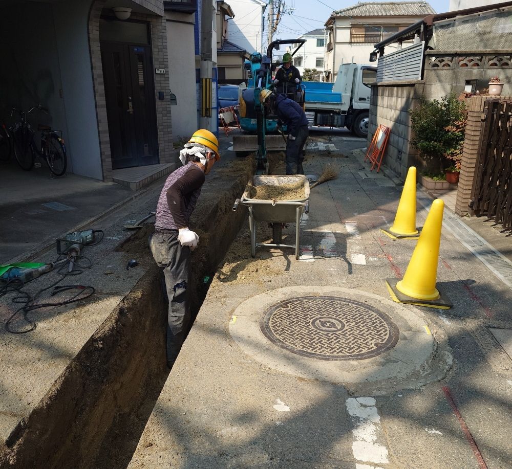 ライフラインを支える正社員【配管の工事スタッフ】寮の準備OK！高収入/未経験OK