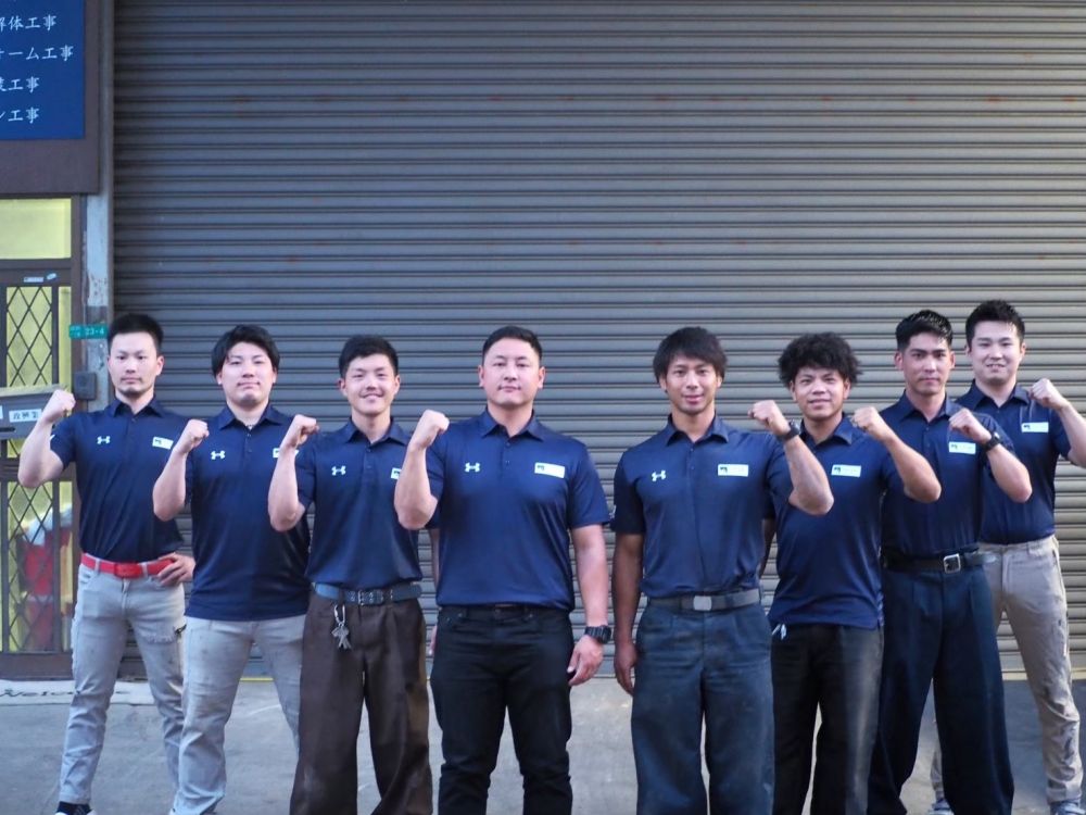 建物の解体/外国人活躍中/ 家賃補助あり・家具・家電も会社側で用意