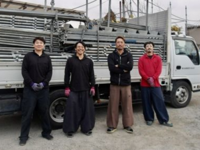 Starting at 250,000 yen per month! [Scaffolding work staff] Foreigners active/inexperienced OK