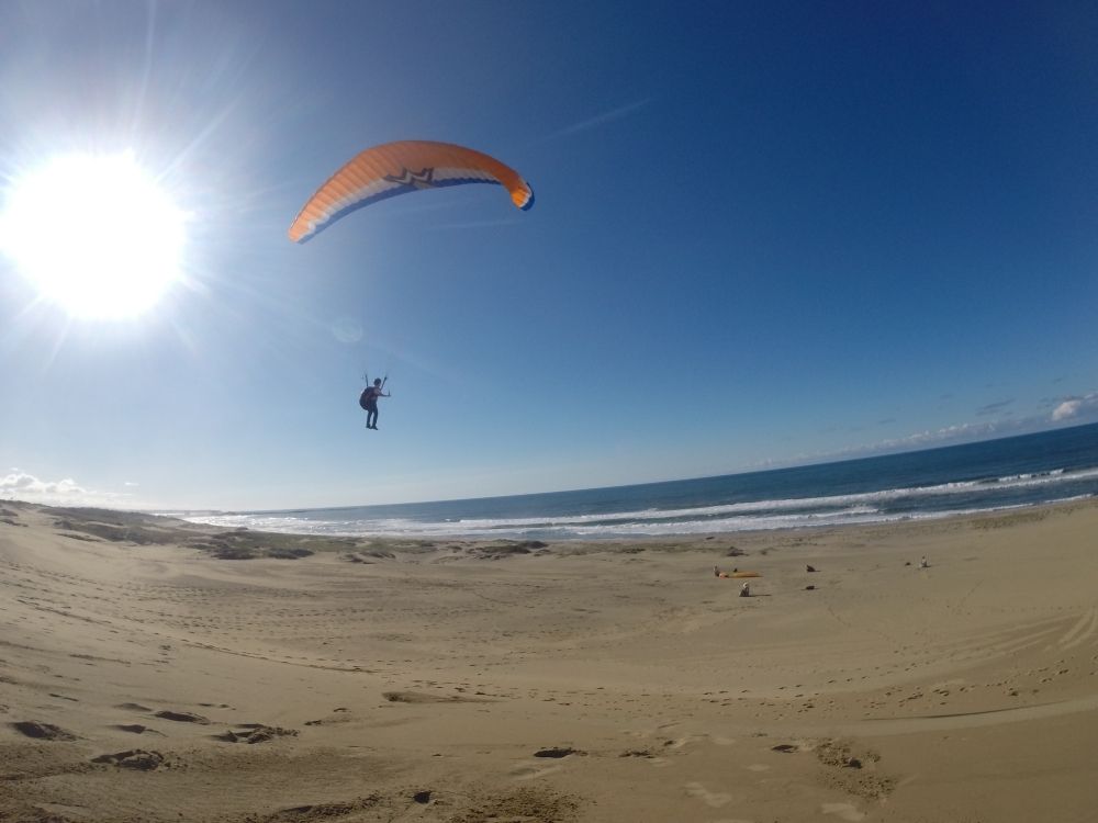 [Recepção inexperiente/É necessário inglês] Divirta-se com os clientes na natureza! Equipe de parapente nas dunas de areia de Tottori