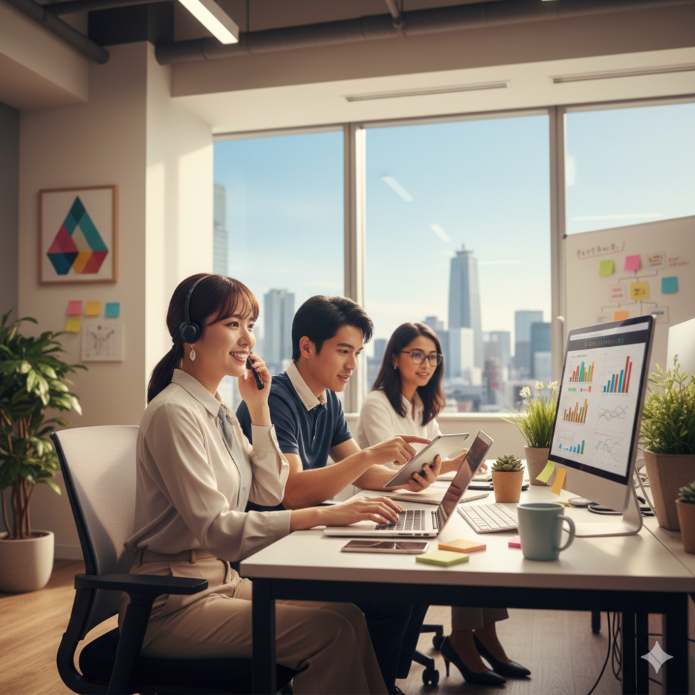 [Nishi-Shinjuku] Sales Support Office ◆ 125 days off per year, less overtime, housing allowance available, free clothing