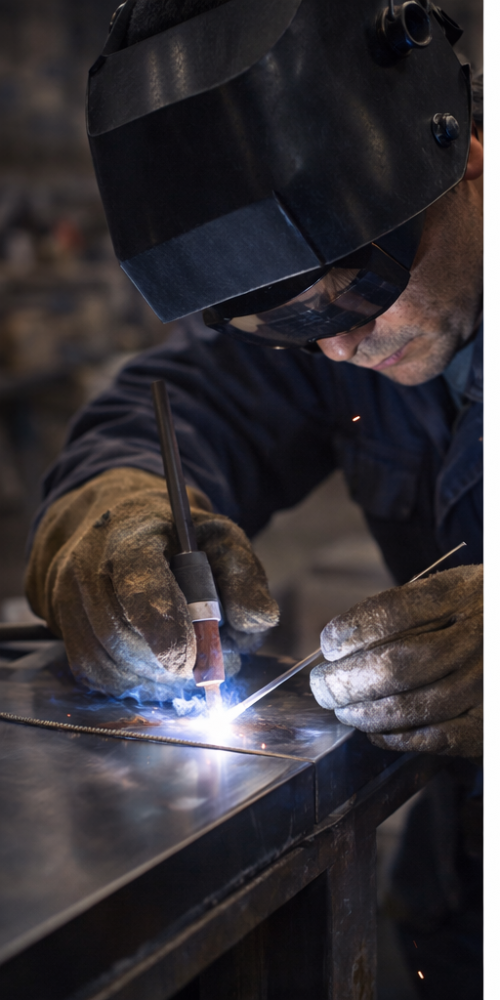 【溶接】建設重機の部品溶接製造及び塗装業務(薄板溶接)(塗装ガン)