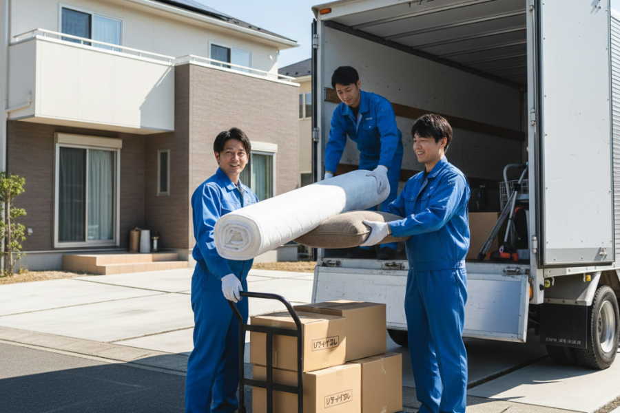 Motorista 2t x sistema de coleta de lixo/equipe de 2 pessoas/Cidade de Tachikawa/local de trabalho animado onde os jovens são ativos