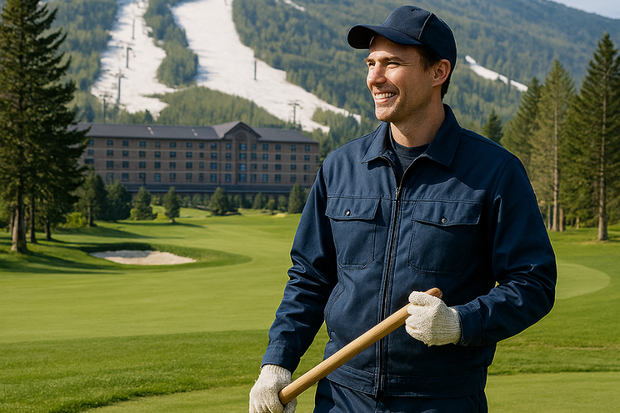 【ホテルの併設ゴルフ場・スキー場スタッフ】永住定住者配偶者ビザ歓迎＠北軽井沢