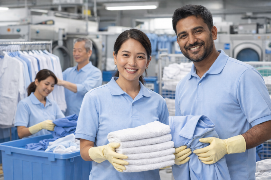 病院・施設向け衣類クリーニングスタッフ│永住者・定住者・配偶者