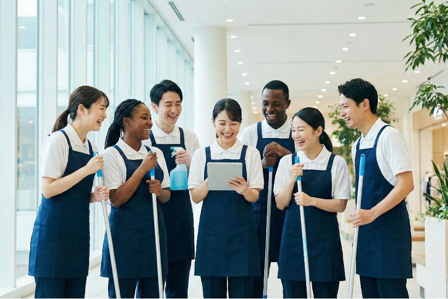 【接客なし】週2日・3時間～OK/大型商業施設での清掃★直行直帰でラクラク