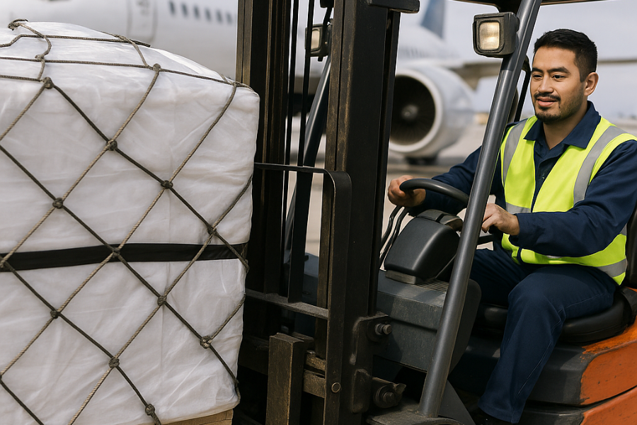 [高时薪1600日元，月薪26万日元以上] 关西机场航空货运人员/提供签证支持