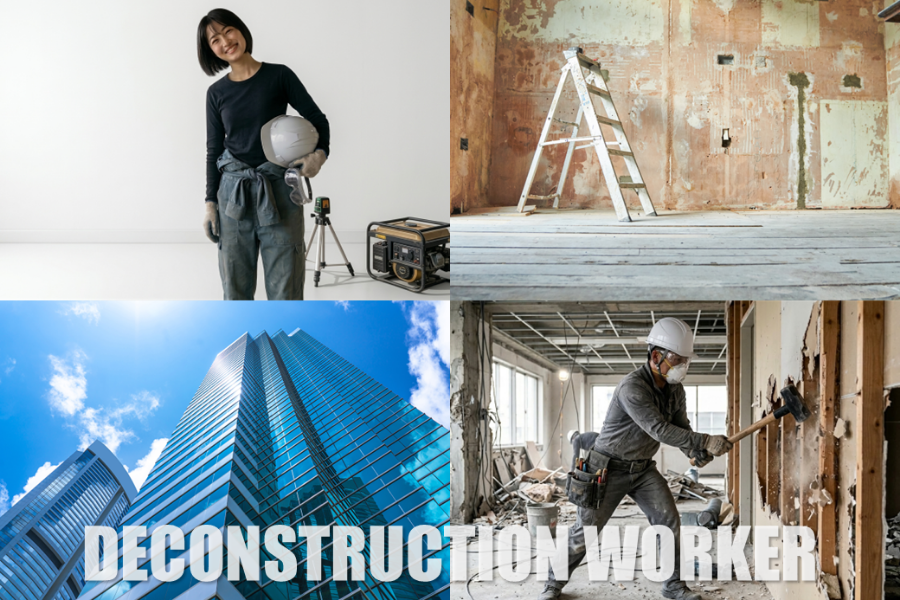 Nhân viên tháo dỡ nội thất liên quan đến công việc tu sửa