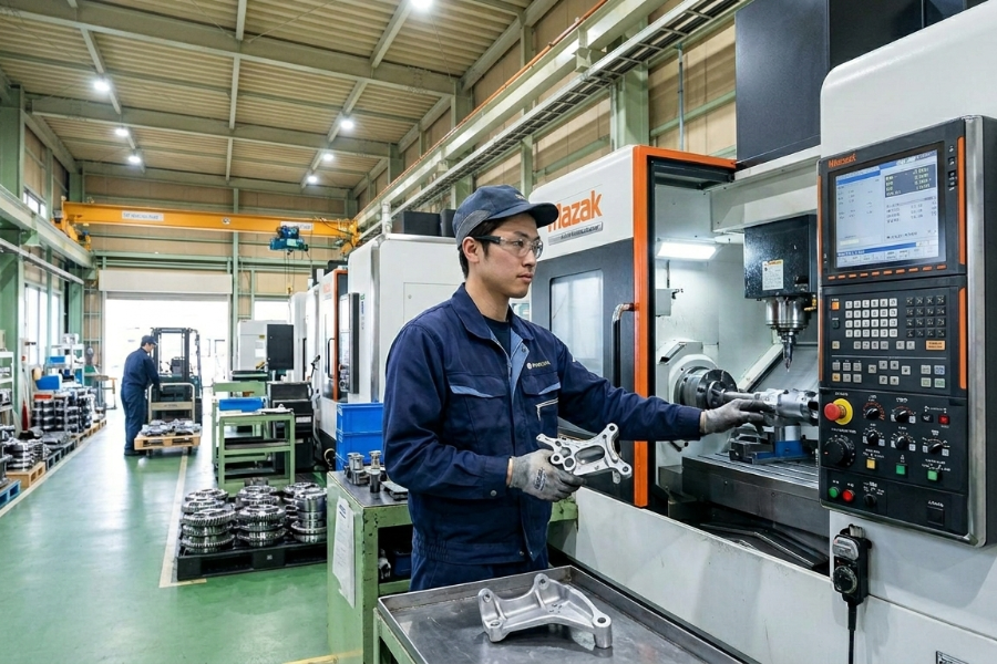 [Iruma City, Saitama Prefecture] Auto Parts Machine Operation/Inexperienced Welcomed/Closed on Saturdays and Sundays