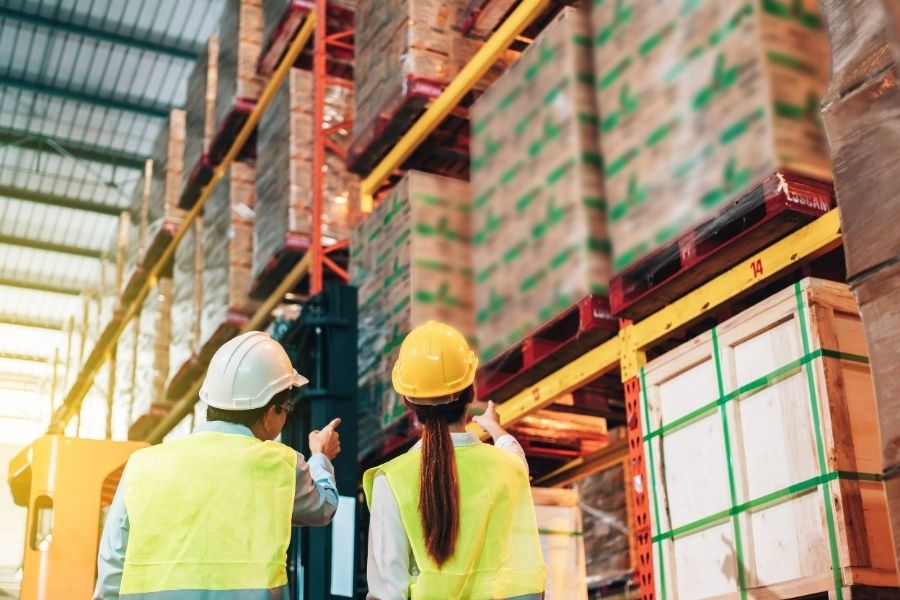 Rice milling staff at a long-established rice wholesaler