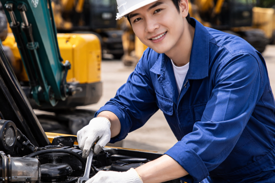 日语初学者OK!建筑机械等的维护工作 🔧