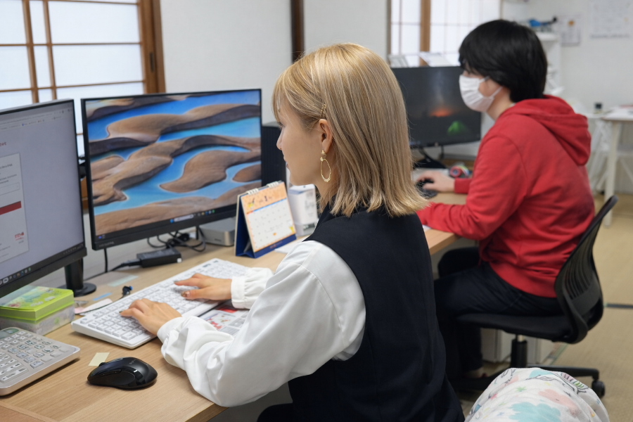 简单工作/可以每周工作 3 天,4 小时/1 天/提供签证支持