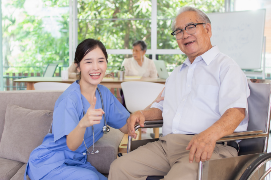 Negócio de cuidados de enfermagem