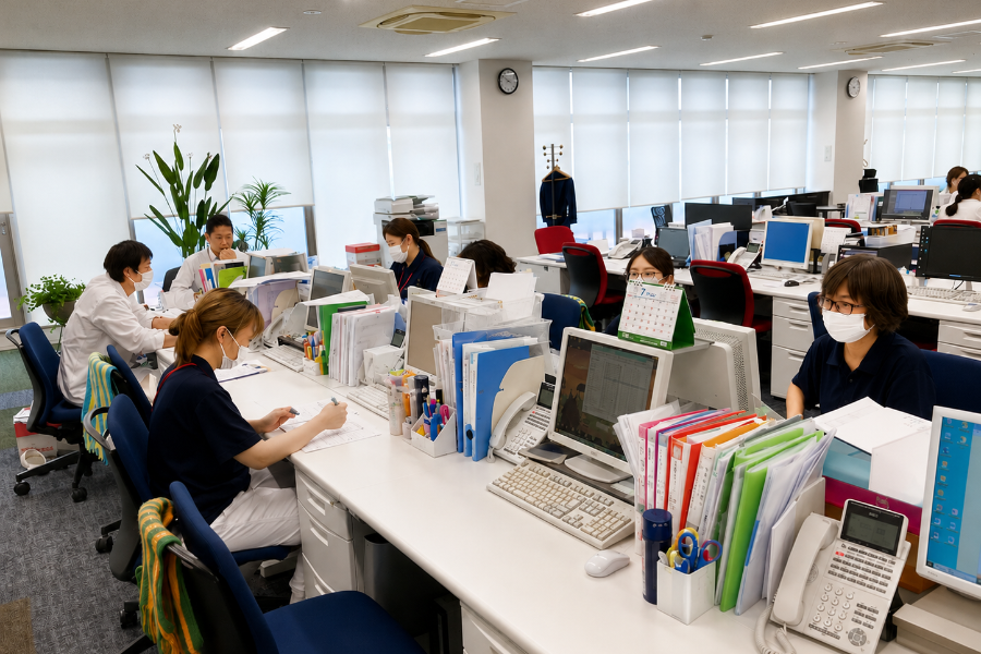 [Management and interpretation of specific skills] Support work that supports foreign staff and connects them through internal distribution etc.