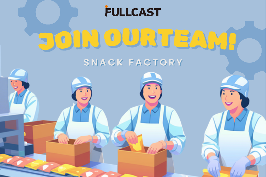 Manufacturing staff at a snack factory/ Kofu, Yamanashi