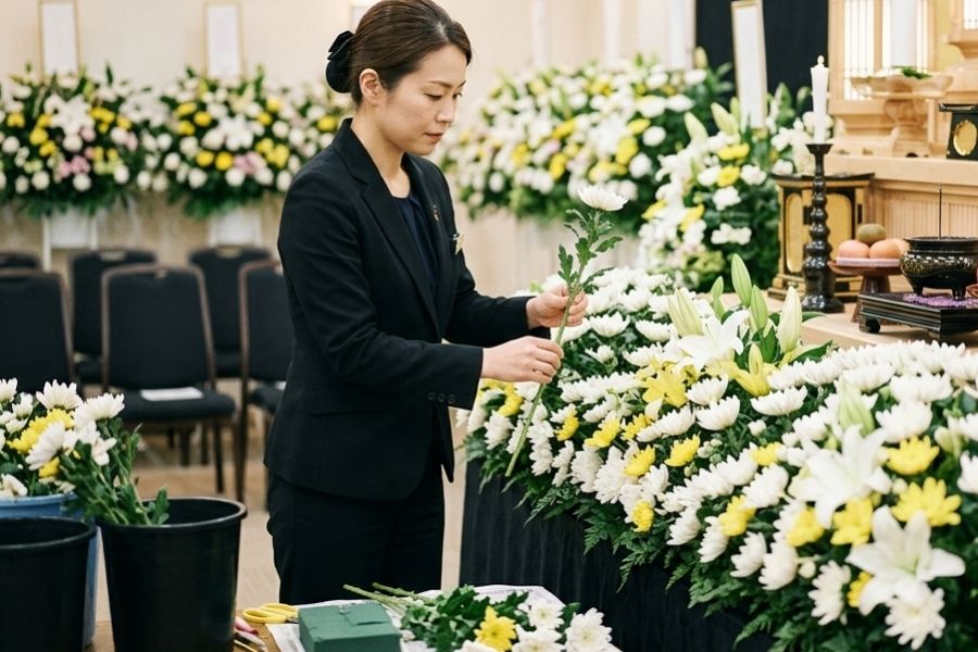 Aqueles que estão confiantes em dirigir são bem-vindos [Fresh Flowers/Altar Staff] Fechado no dia 9 do mês/trabalha manuseando flores @Osaka city