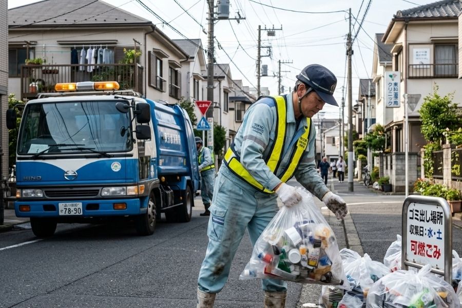Somente pela manhã [equipe de organização/limpeza no local de coleta de lixo no complexo habitacional] 3 dias por semana/sem necessidade de carteira de motorista @横浜