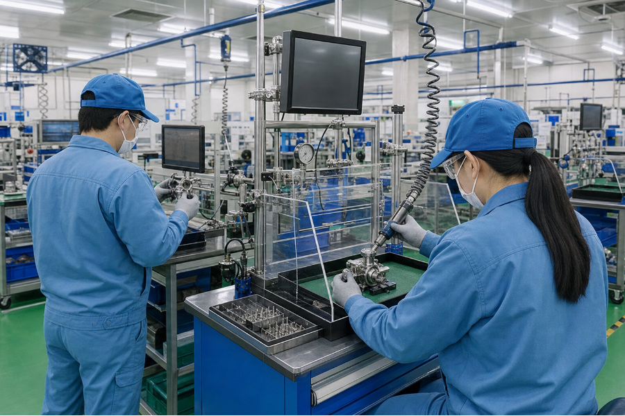 Mức lương theo giờ cao 1,450 yên! Công việc sản xuất với ký túc xá làm việc đầy đủ tiện nghi tại nhà máy mới