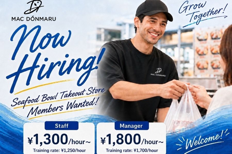 Alto salário por hora [Shiodome/Hamamatsucho] Recrutamento de gerentes de lojas para lojas populares de Kaisendon (com compromissos de funcionários em tempo integral)