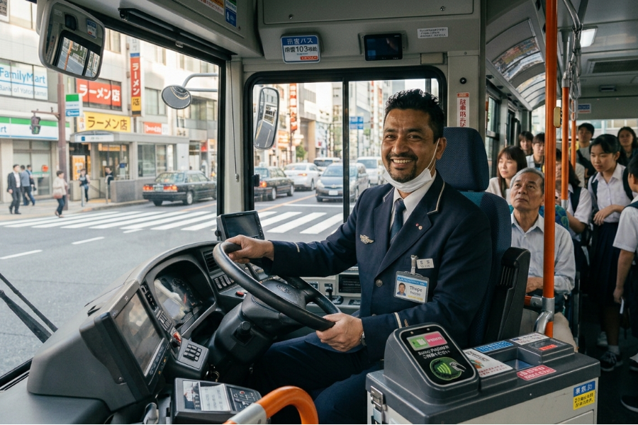 Recrutamento de tripulantes de ônibus
