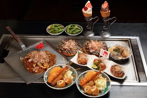 Vui lòng thực hiện các công việc như nấu takoyaki, okonomiyaki và hỗ trợ nấu ăn tại điểm du lịch Dotonbori.