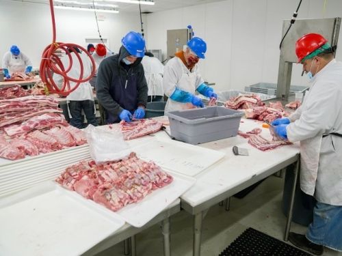 육류 해체 위치